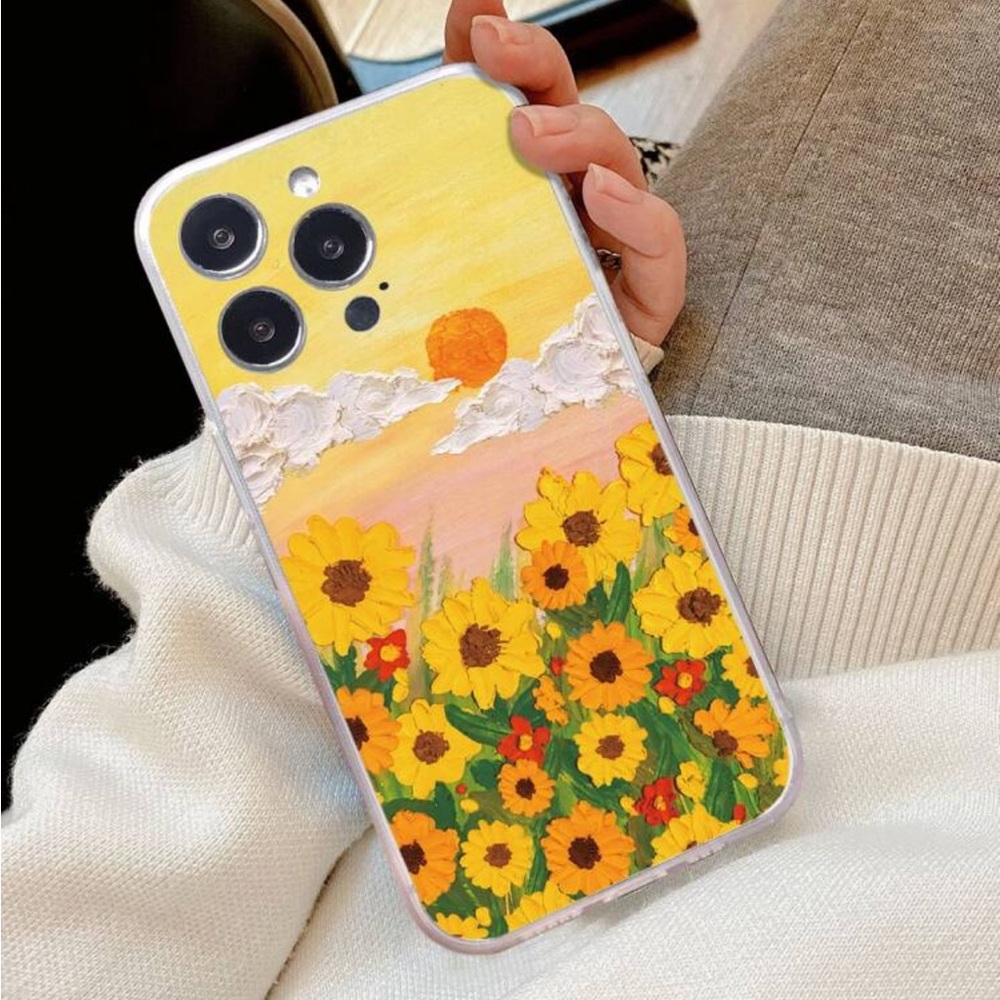 ⚠️Clearance iPhone 12 Sunflower and Sunset Design Phone Case